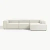 Modulaire hoekbank Lennon uit bouclé