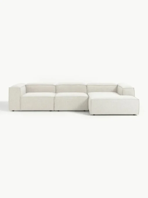 Modulaire hoekbank Lennon uit bouclé