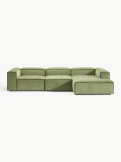 Modulaire hoekbank Lennon van corduroy