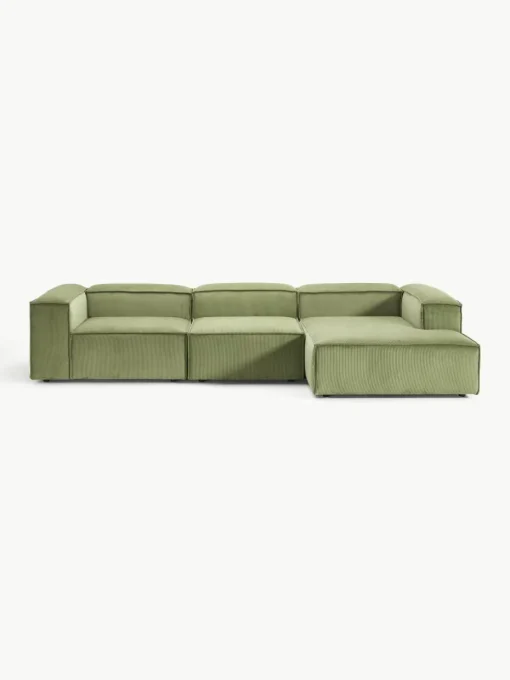 Modulaire hoekbank Lennon van corduroy