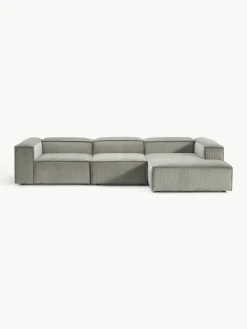 Modulaire hoekbank Lennon van corduroy