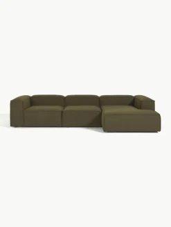 Modulaire hoekbank Lennon uit bouclé