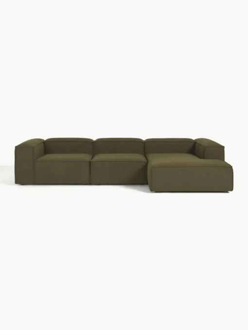 Modulaire hoekbank Lennon uit bouclé