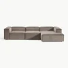 Modulaire hoekbank Lennon van corduroy