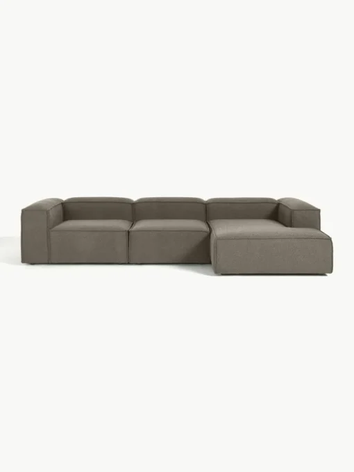 Modulaire hoekbank Lennon uit bouclé