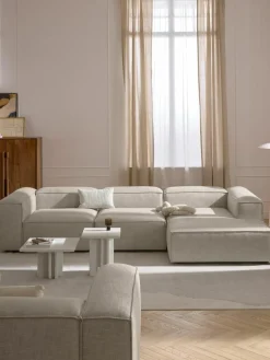 Modulaire hoekbank Lennon van linnenmix