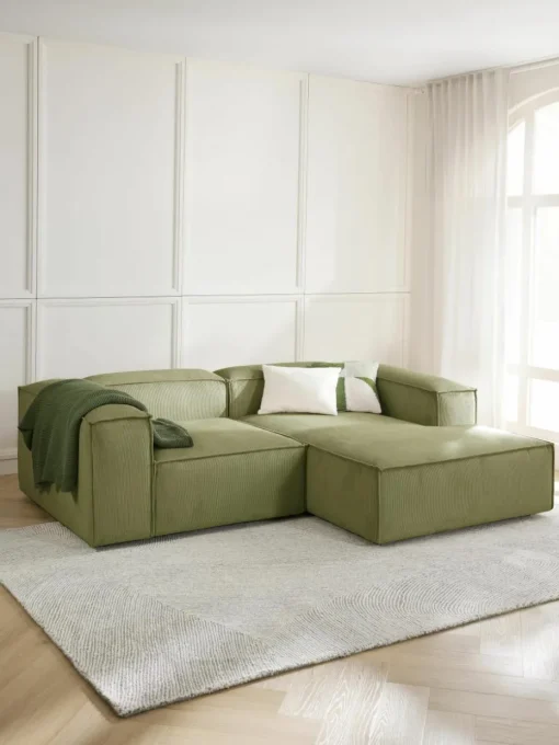 Modulaire hoekbank Lennon van corduroy