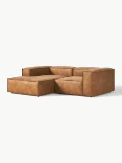 Modulaire hoekbank Lennon van gerecycled leer