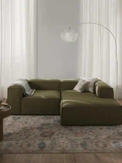 Modulaire hoekbank Lennon uit bouclé