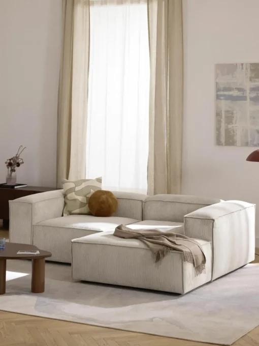 Modulaire hoekbank Lennon van corduroy