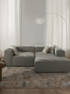 Modulaire hoekbank Lennon uit bouclé