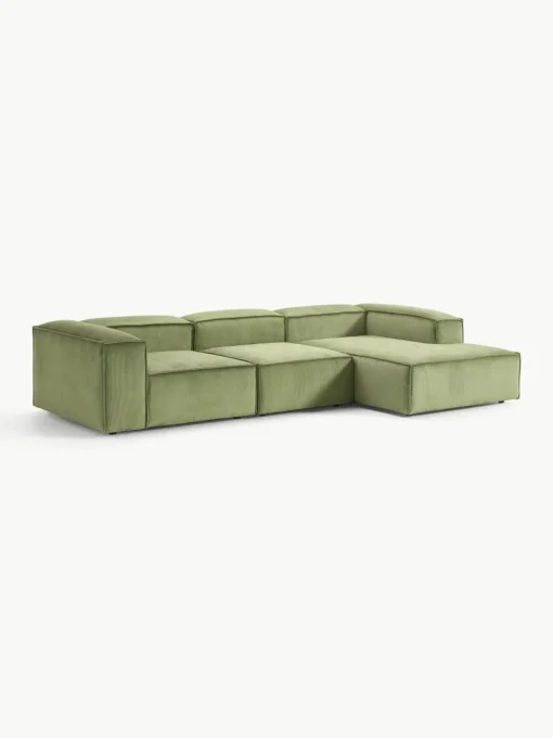 Modulaire hoekbank Lennon van corduroy