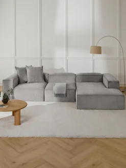 Modulaire hoekbank Lennon van corduroy
