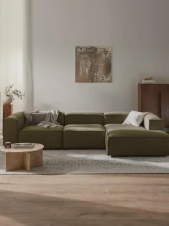 Modulaire hoekbank Lennon uit bouclé
