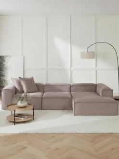 Modulaire hoekbank Lennon van corduroy