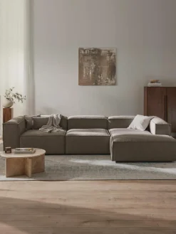 Modulaire hoekbank Lennon uit bouclé