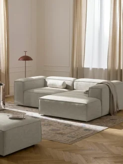Modulaire hoekbank Lennon van linnenmix