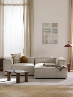 Modulaire hoekbank Lennon van corduroy