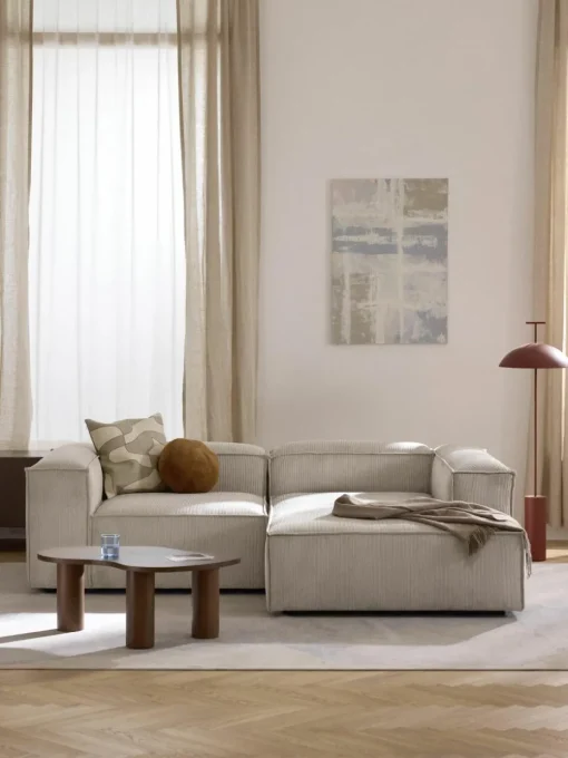 Modulaire hoekbank Lennon van corduroy