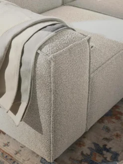 Modulaire hoekbank Lennon uit bouclé