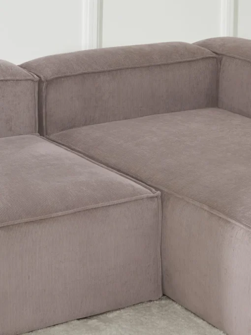Modulaire hoekbank Lennon van corduroy