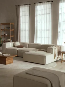 Modulaire hoekbank Lennon van linnenmix