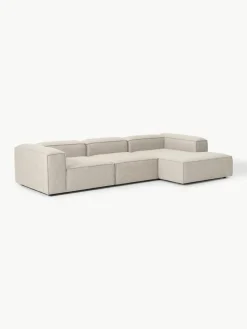 Modulaire hoekbank Lennon van linnenmix