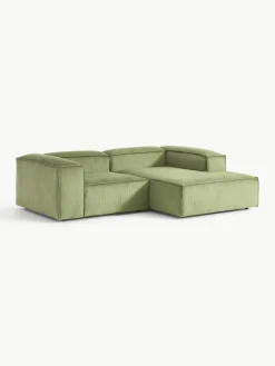 Modulaire hoekbank Lennon van corduroy