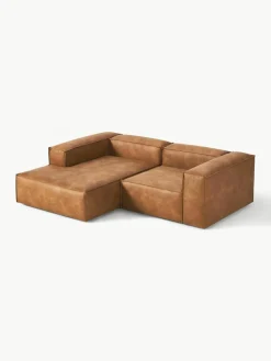 Modulaire hoekbank Lennon van gerecycled leer