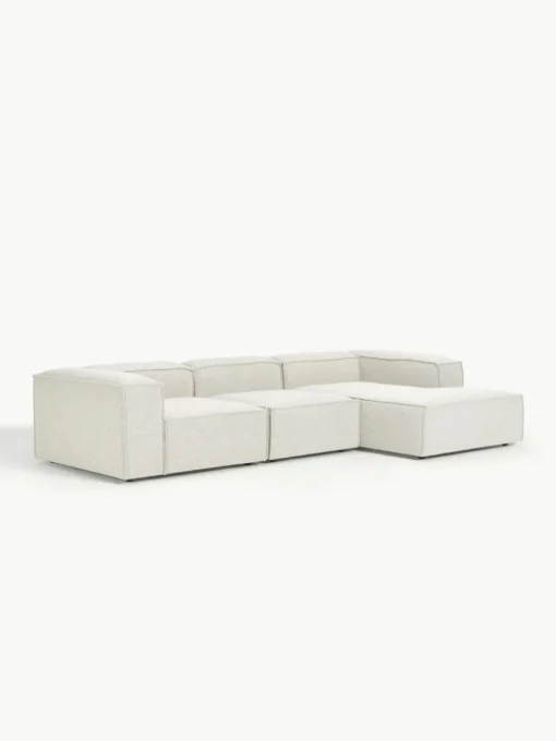 Modulaire hoekbank Lennon uit bouclé