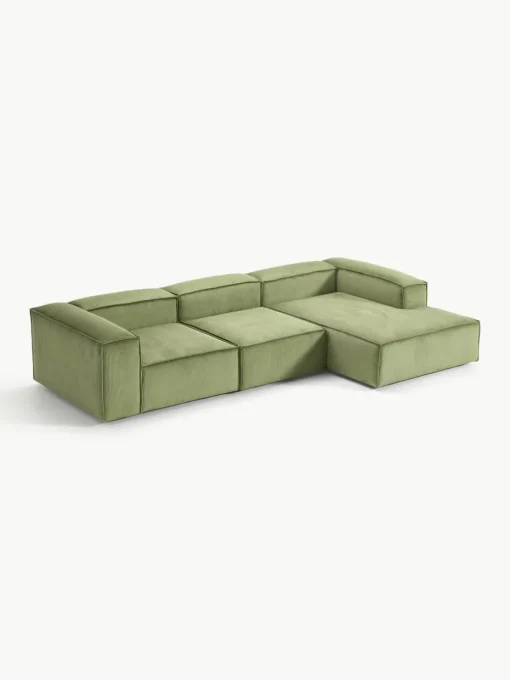 Modulaire hoekbank Lennon van corduroy