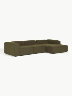 Modulaire hoekbank Lennon uit bouclé