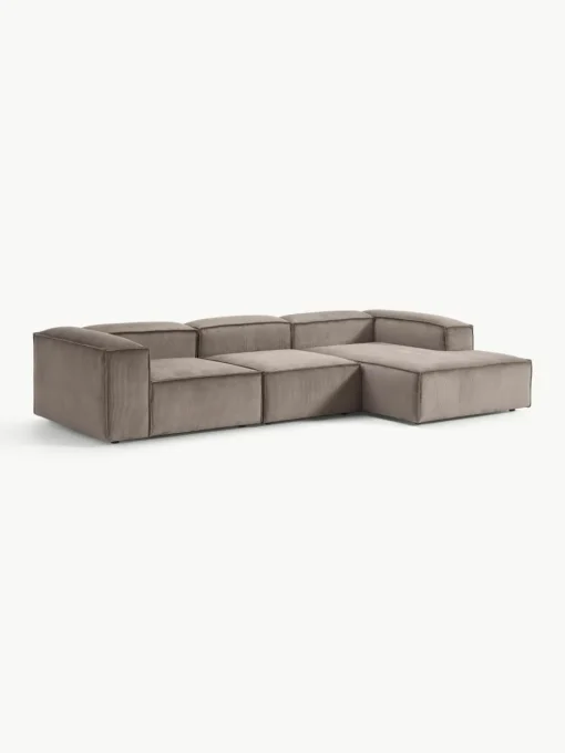 Modulaire hoekbank Lennon van corduroy