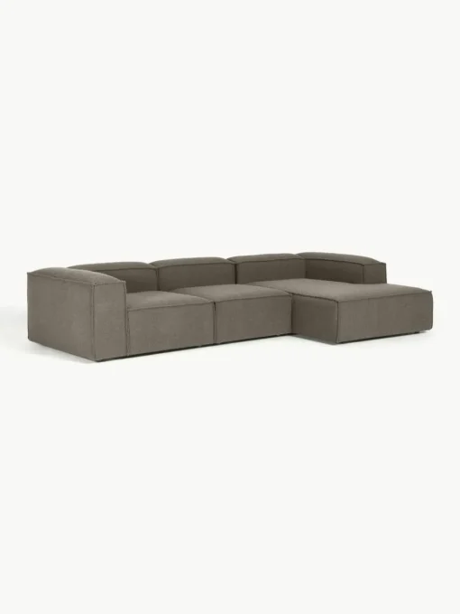 Modulaire hoekbank Lennon uit bouclé