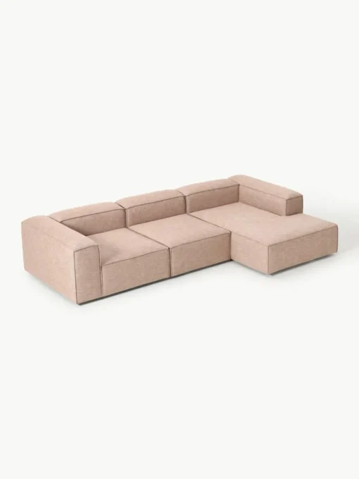 Modulaire hoekbank Lennon van linnenmix