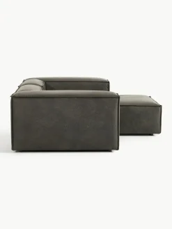Modulaire hoekbank Lennon van gerecycled leer