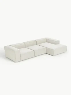 Modulaire hoekbank Lennon uit bouclé