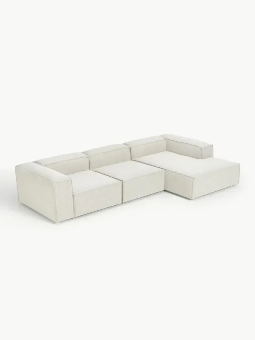 Modulaire hoekbank Lennon uit bouclé