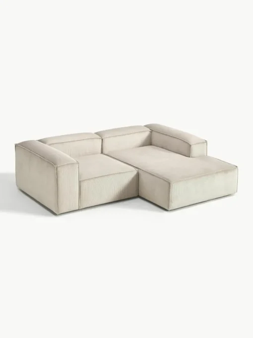 Modulaire hoekbank Lennon van corduroy