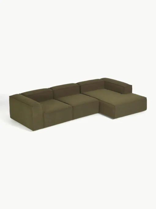Modulaire hoekbank Lennon uit bouclé