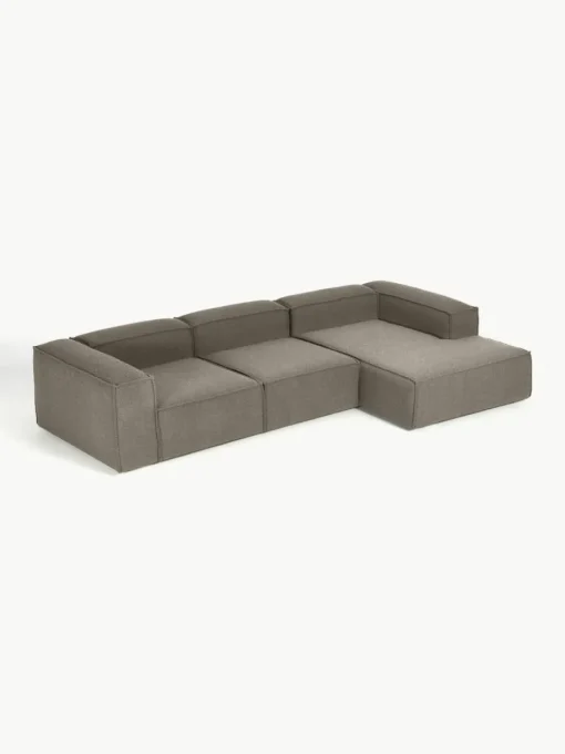 Modulaire hoekbank Lennon uit bouclé