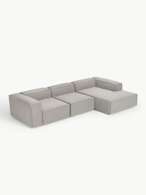 Modulaire hoekbank Lennon uit bouclé