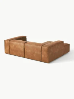 Modulaire hoekbank Lennon van gerecycled leer