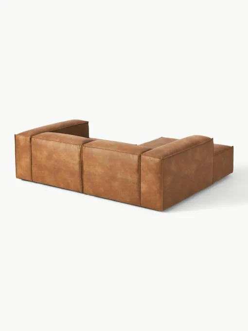 Modulaire hoekbank Lennon van gerecycled leer