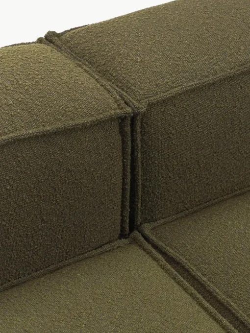 Modulaire hoekbank Lennon uit bouclé