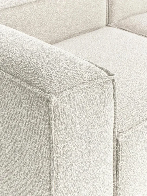 Modulaire hoekbank Lennon uit bouclé