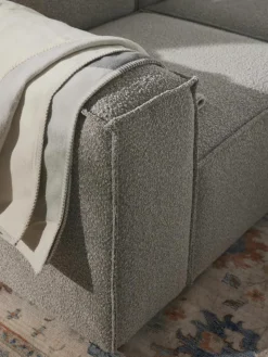 Modulaire hoekbank Lennon uit bouclé