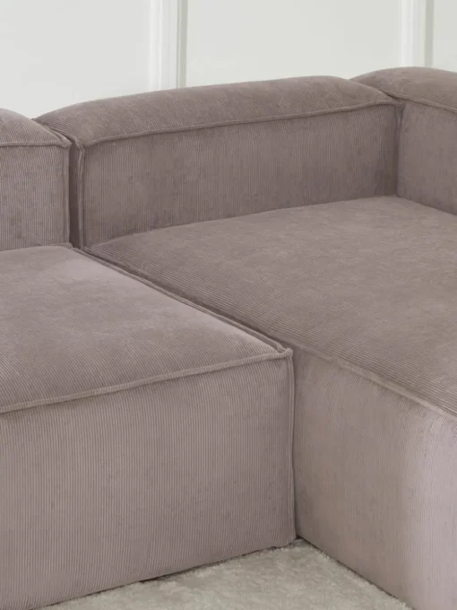 Modulaire hoekbank Lennon van corduroy