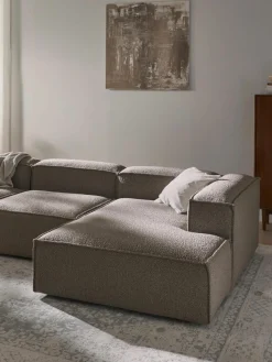 Modulaire hoekbank Lennon uit bouclé