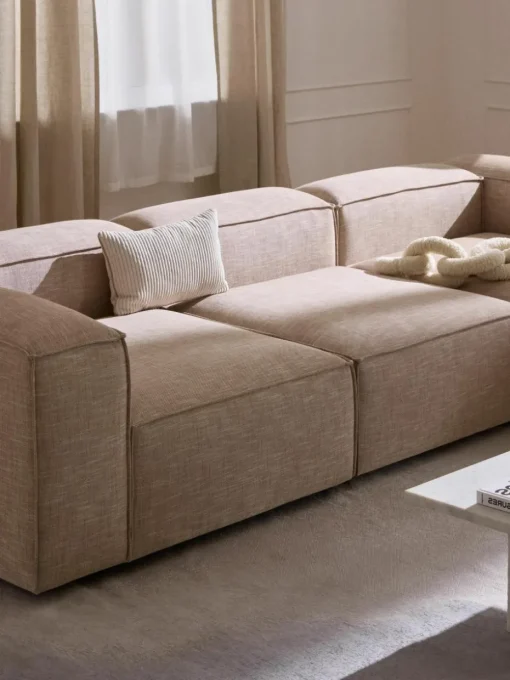 Modulaire hoekbank Lennon van linnenmix